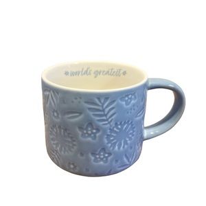 Parker Lane Stoneware Target Brand *World's Greatest* Powder Blue Coffee Mug Cup